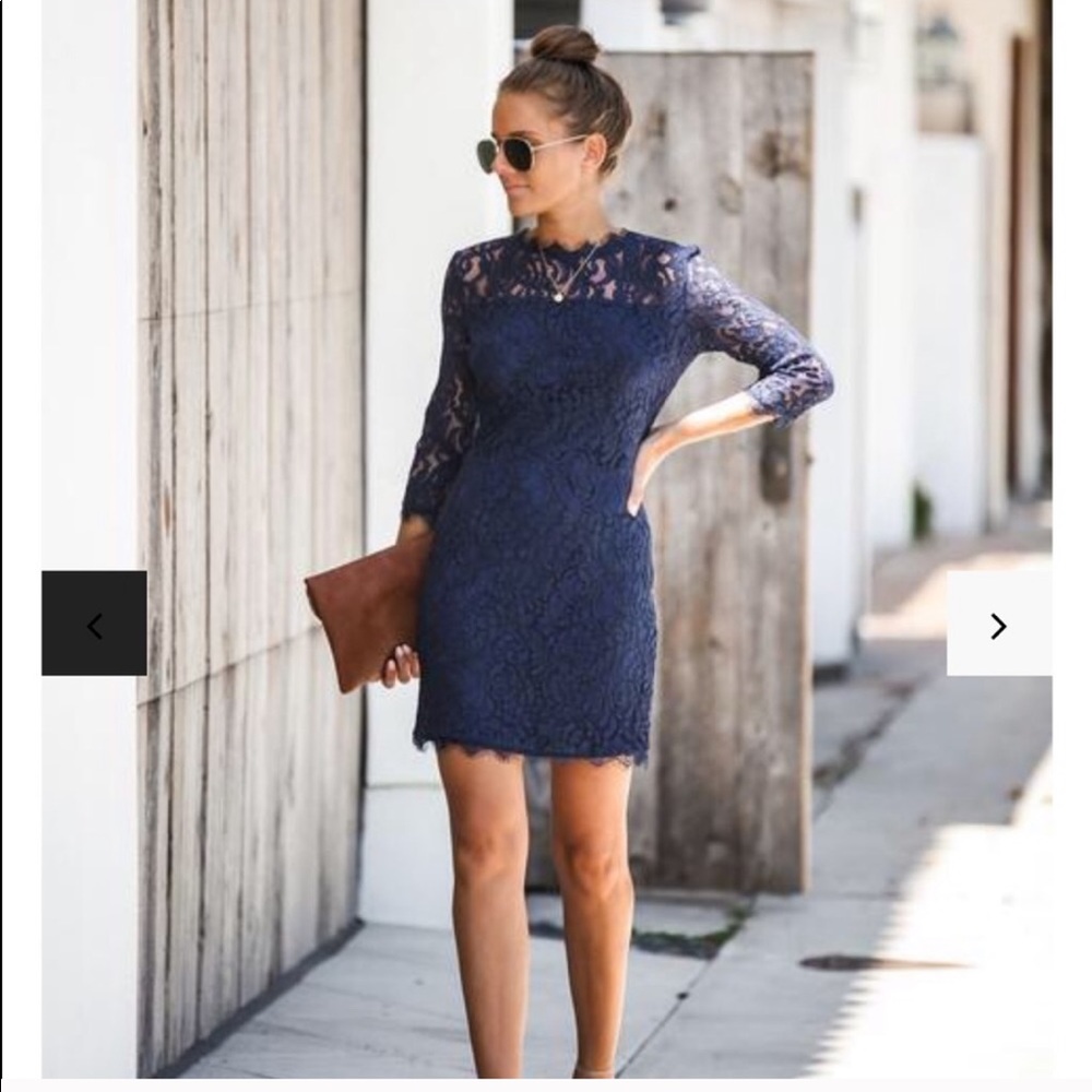 VICI navy lace dress